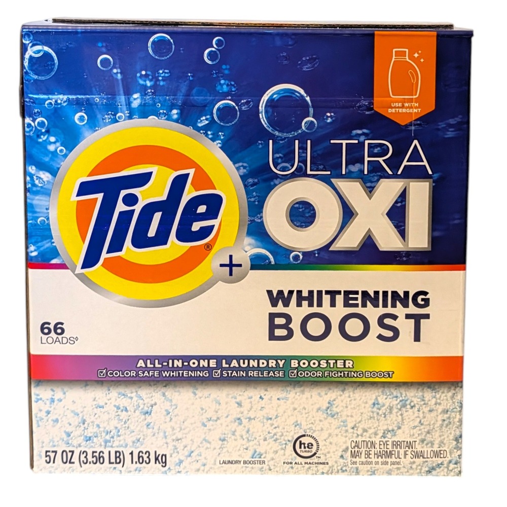 Tide Ultra Oxi Whitening Boost Laundry Booster Powder 57 oz 66 Loads